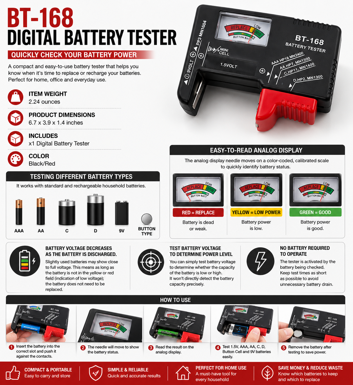 Digital Battery Tester