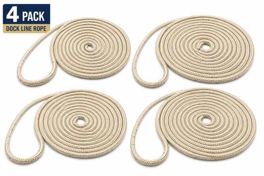 Dock Line Rope 4-Pack