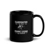 Carpenter & Fisherman Black Glossy Mug