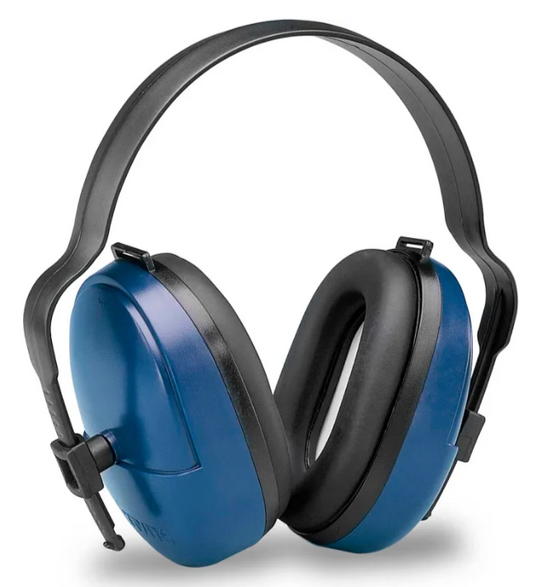 Elvex ValueMuff Dielectric Over-the-Head Earmuff, NRR 25, Blue/Black