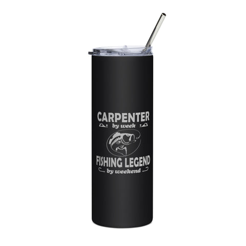 Carpenter Fisherman Stainless steel tumbler