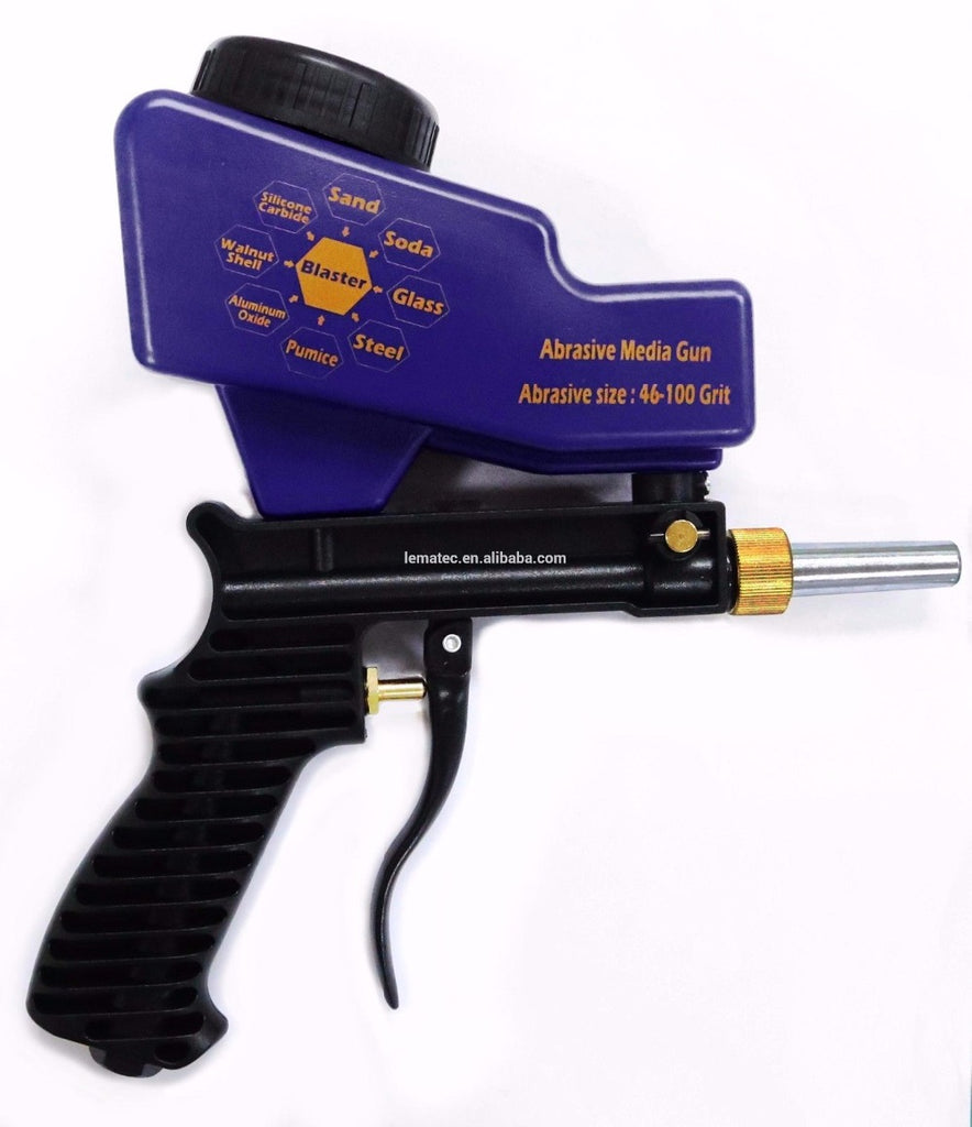 Sand Blaster Gravity Feed Abrasive Handheld Air Gun Tackling Small  Lightweight